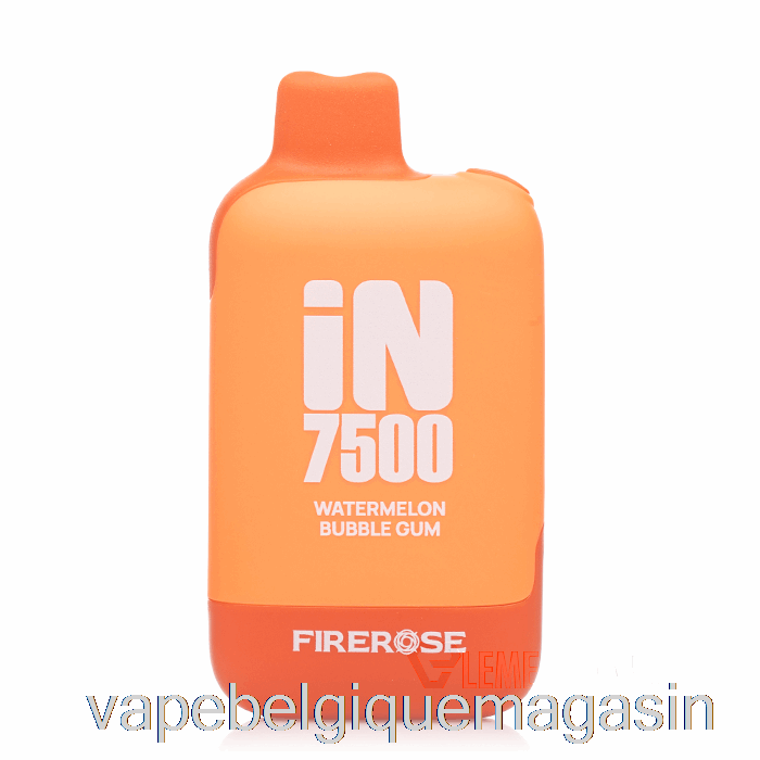 Vape Belgique Firerose En 7500 Bubblegum Pastèque Jetable
